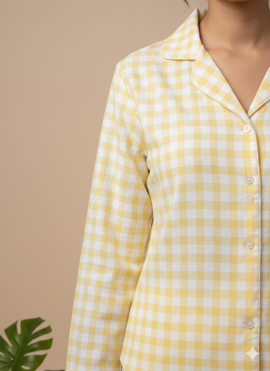 Pikaru Women's Cotton Kaftan PJ Set