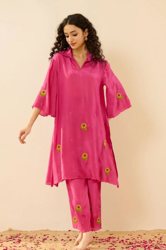 Women's White Pink Floral Block Print Cotton Midi Dress | Tiered Boho Maxi Dress with Puff Sleeves | Handcrafted Indian Block Print Summer Vacation Resort Wear (Copy)