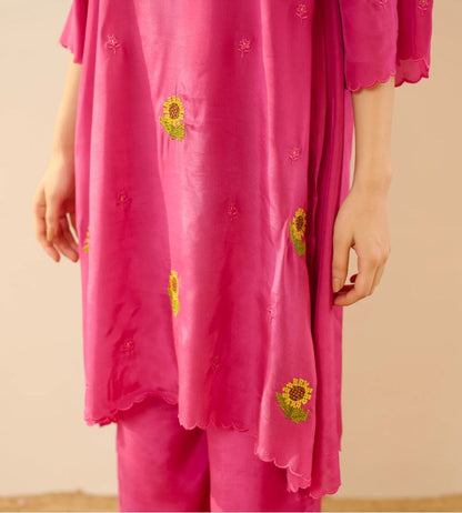 Women's White Pink Floral Block Print Cotton Midi Dress | Tiered Boho Maxi Dress with Puff Sleeves | Handcrafted Indian Block Print Summer Vacation Resort Wear (Copy)