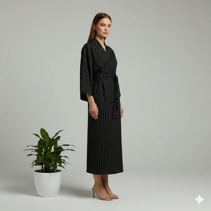 Women’s Cotton Kimono Wrap Short Dress | Belted Kaftan Style | Breathable Summer Resort Wear (USA, AUS, Canada)
