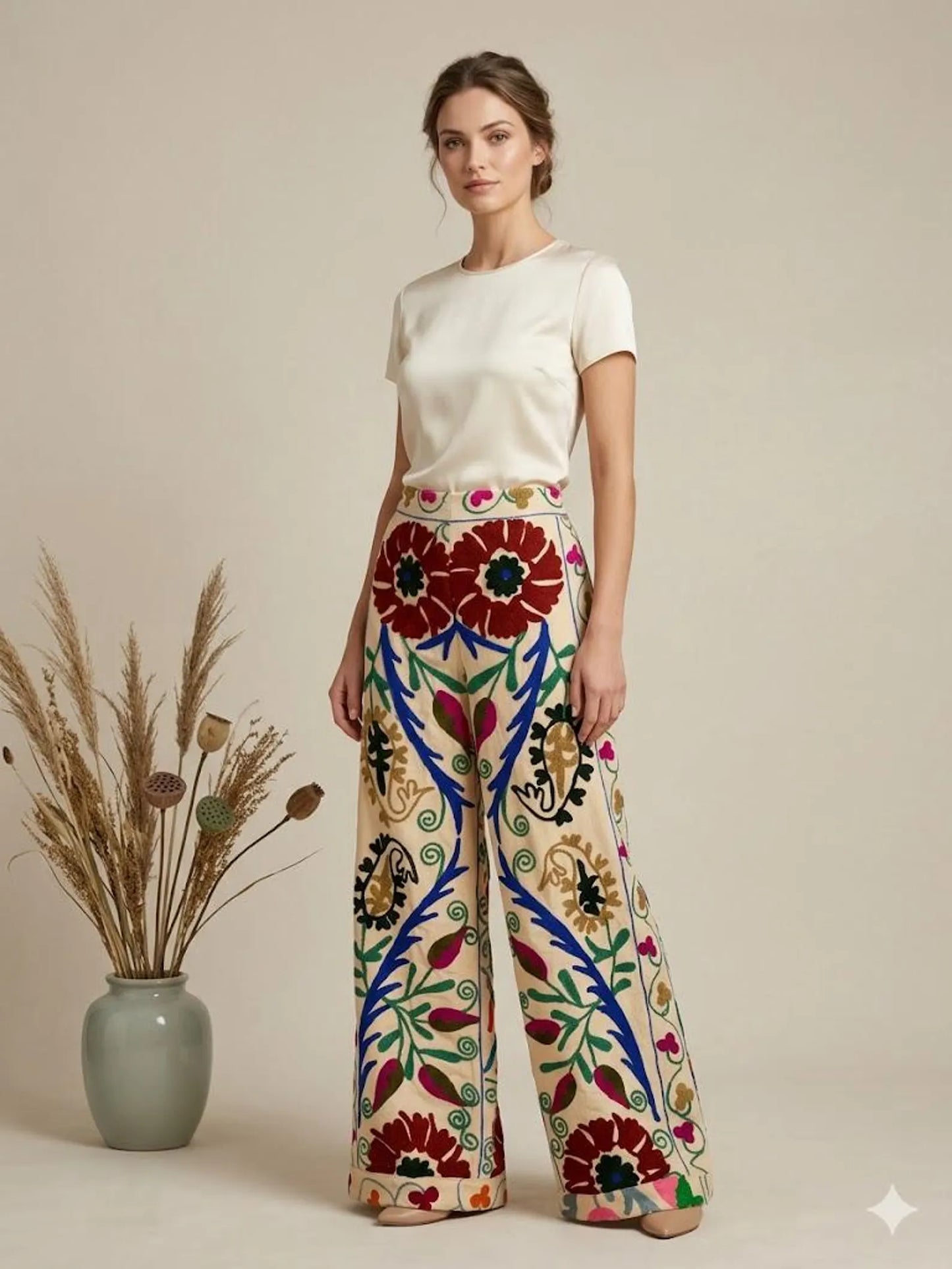 Patchwork Tiered Maxi Skirt | Colorful Boho Floral Skirt | Bohemian Flowy Long Skirt for Women